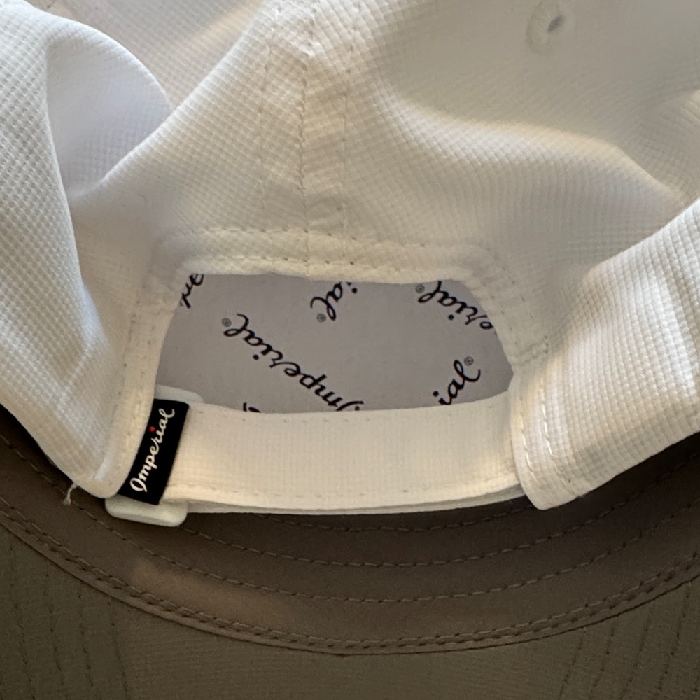 Imperial True Fit Performance Hat – White UPF 50+ Adjustable Cap - Picture 2 of 3